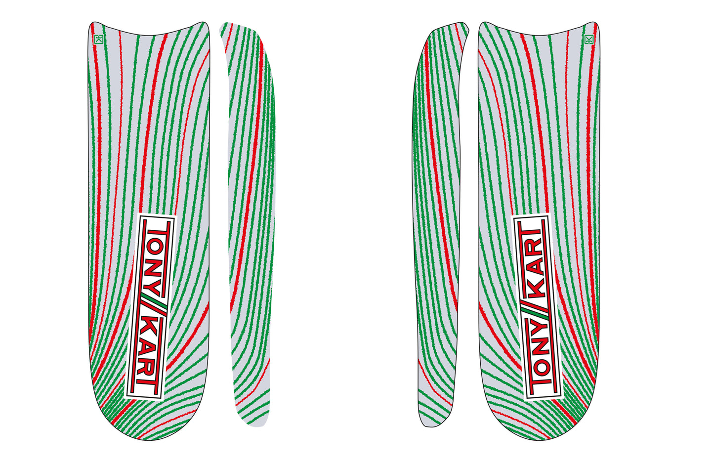 TonyKart M10 pod Sticker Kit 2025