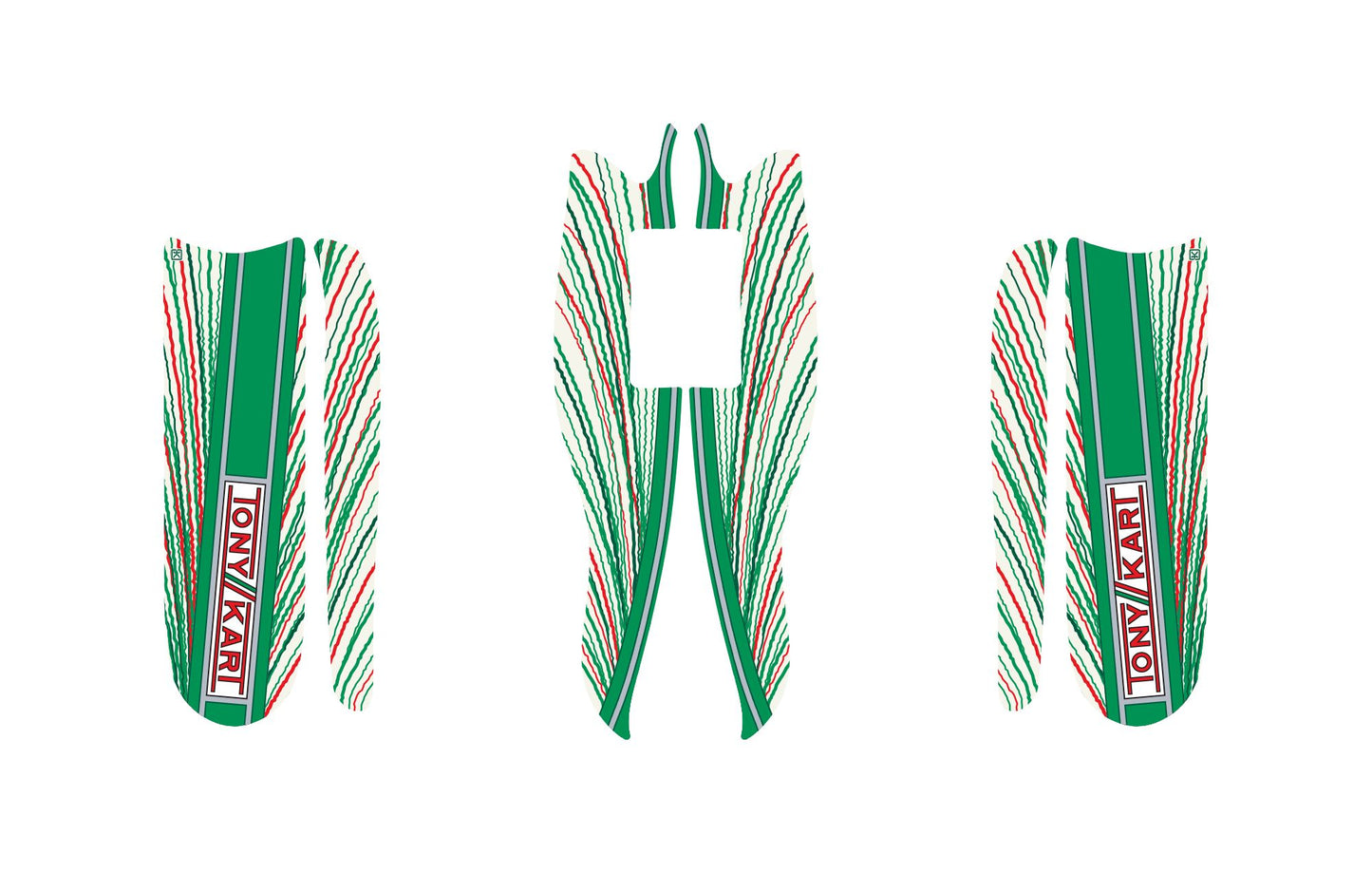 TonyKart M10 pod and M7 Nassu Sticker Kit