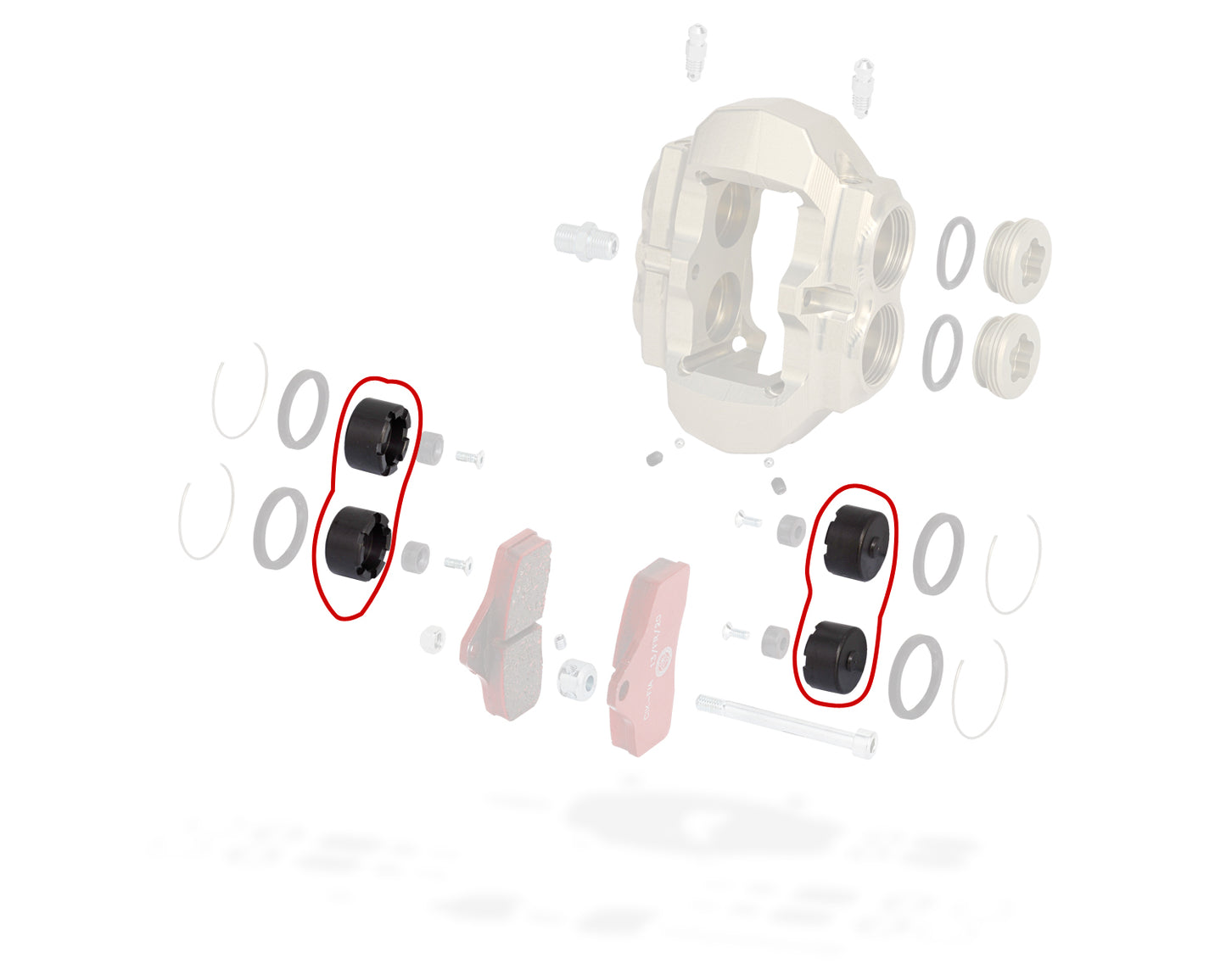 Brake caliper piston 950 / KZ (single)