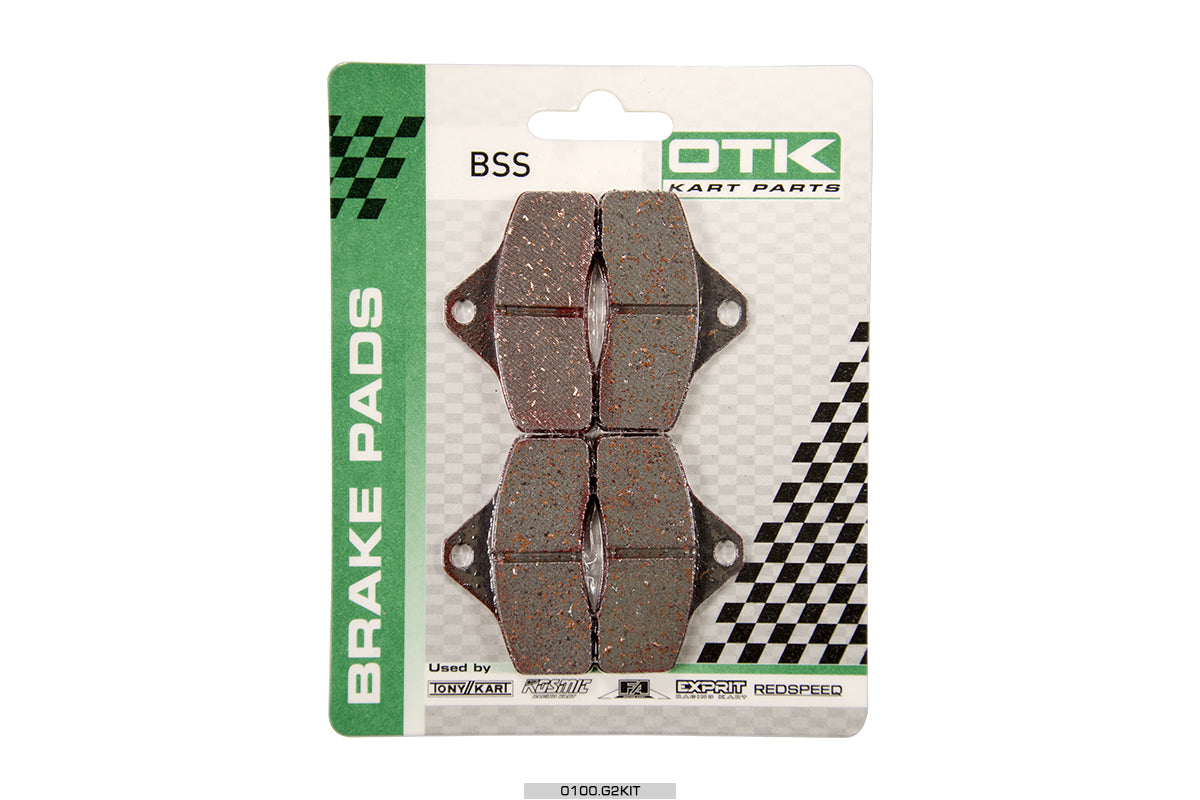 Front & Rear Brake pad Front KZ BSS & 950mm Rear brake ( 4 piece pack)