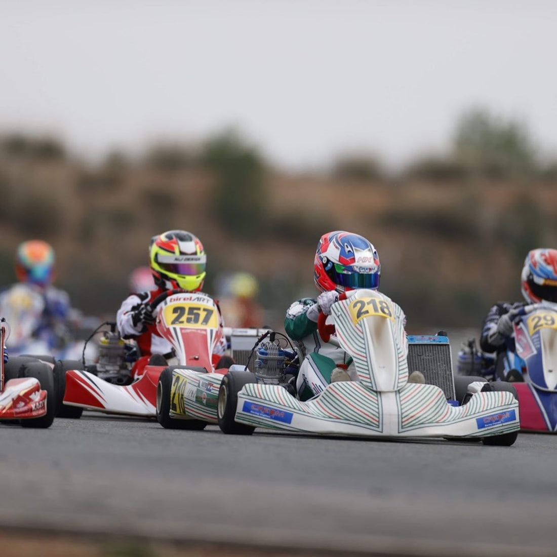 Podium at IAME Benelux