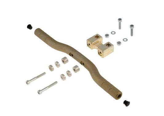 Adjustable AL footrest complete with support