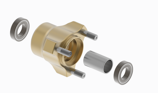 HST MG front hub complete - L. 53mm