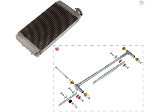Support Kit for OTK Radiator 400 x 200mm