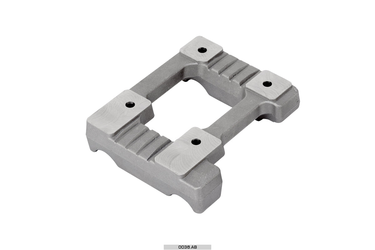 Engine Mount Drilled ally flat  mini 28X92MM
